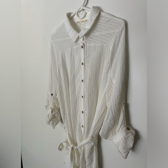 LoveStitch Button Down Swim Coverup NWOT - Picture 2 of 8